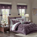 Joella - King 24 Piece Room In A Bag - Plum - Simple Home Plus