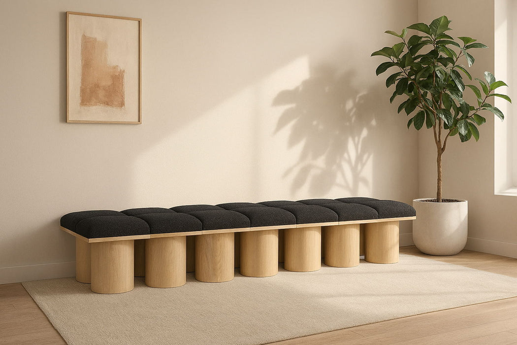 Pavilion - 14 Piece Modular Bench With Natural Base - Simple Home Plus