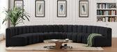 Arc - Velvet 8 Piece U-Shaped Modular Sofa - Simple Home Plus