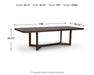 Dilenno - Dark Brown - Rectangular Dining Room Extension Table - Simple Home Plus