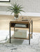 Fridley - Brown / Black - Rectangular End Table - Simple Home Plus