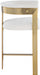 Romeo - Boucle Counter Stool With Gold Base (Set of 2) - Simple Home Plus