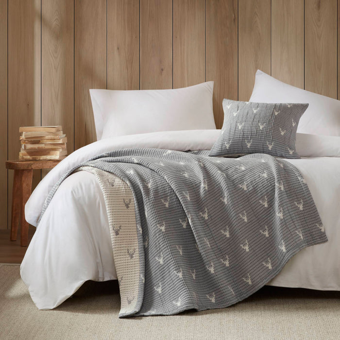 Keystone - Throw / Pillow Set - Gray - Simple Home Plus