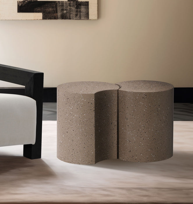 Dimple - 2 Piece Modular End Table - Terazzo Finish - Simple Home Plus