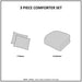 Ellipse - King Comforter Set - Blush - Simple Home Plus