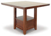 Ralene - Medium Brown - Rectangular Dining Room Counter Extension Table - Simple Home Plus