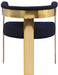 Romeo - Boucle Dining Chair With Gold Base (Set of 2) - Simple Home Plus