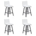 Vienna - Modern Counter Height Swivel Bar Stool - Black Brushed Wood Frame - Simple Home Plus