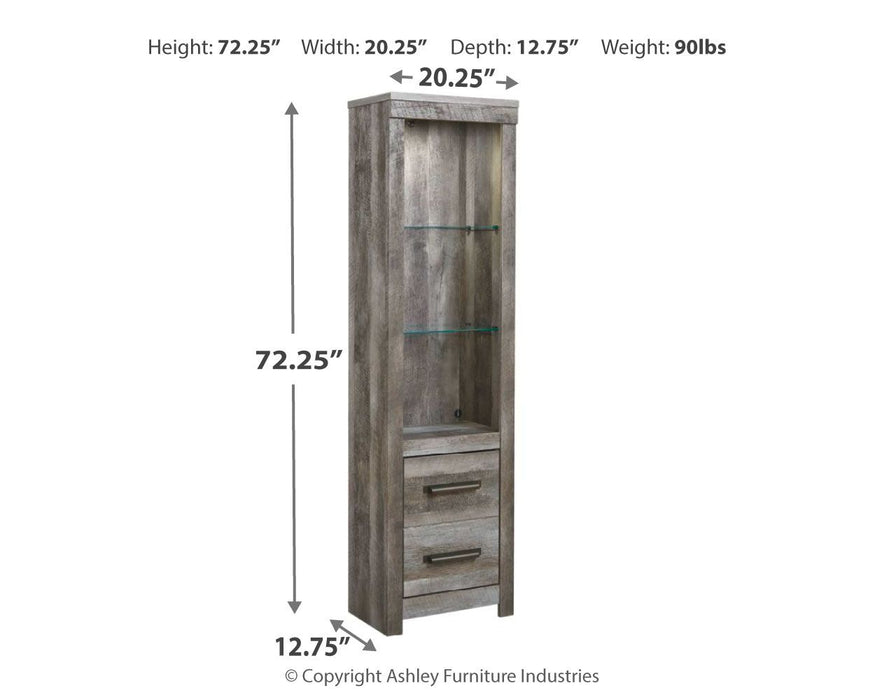 Wynnlow - Pier - Two Drawers & Two Shelves - Gray Dark - Simple Home Plus