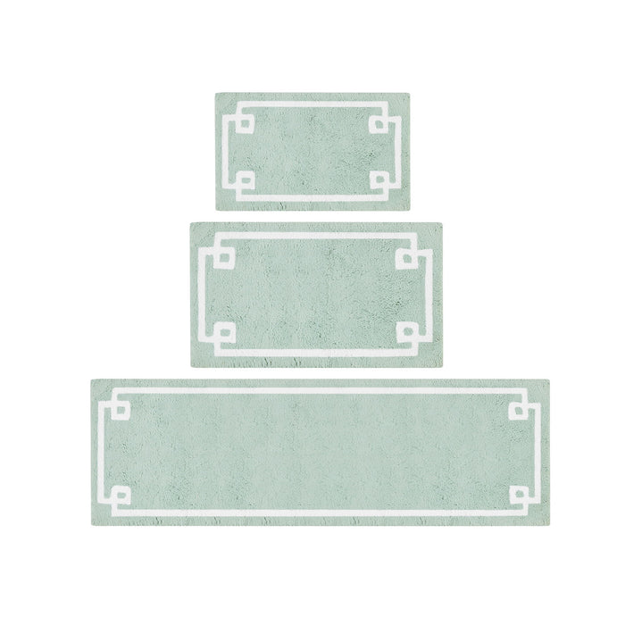 Evan - 24" x 72" Tufted Bath Rug - Seafoam - Simple Home Plus