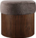 Nimes - Ottoman / Stool With Brown Base - Simple Home Plus