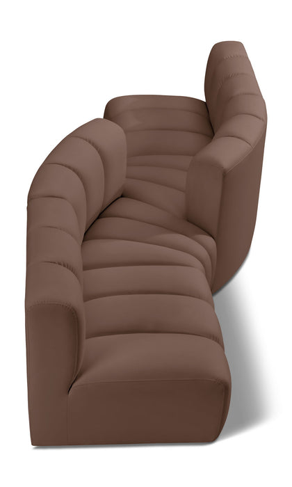 Arc - Faux Leather 4 Piece Sofa