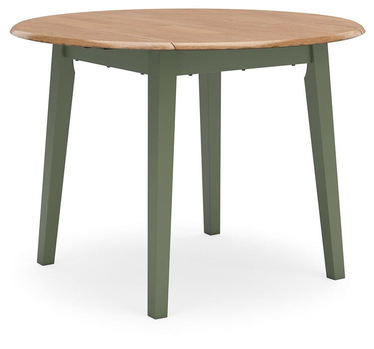Gesthaven - Round Dining Room Drop Leaf Table Set - Simple Home Plus