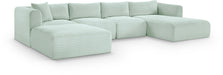 Shaggy - 5 Piece Modular Sectional With Chaise And Ottoman - Simple Home Plus