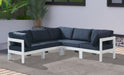 Nizuc - Outdoor Patio 5 Piece Modular Sectional With White Frame - Simple Home Plus