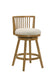 Harper - 26" Amber Glow Counter Height Rubberwood Swivel Barstool - Simple Home Plus