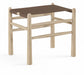 Santos - Faux Leather Upholstered Bench - Natural Frame - Simple Home Plus