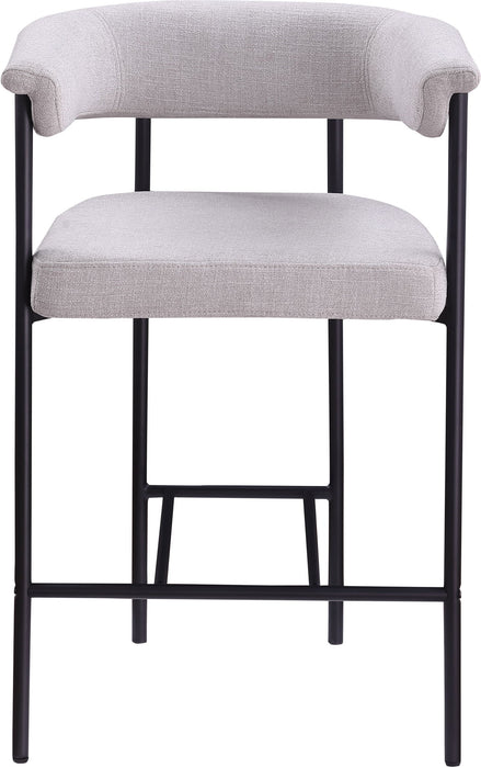 Malin - Linen Counter Stool (Set of 2) - Simple Home Plus