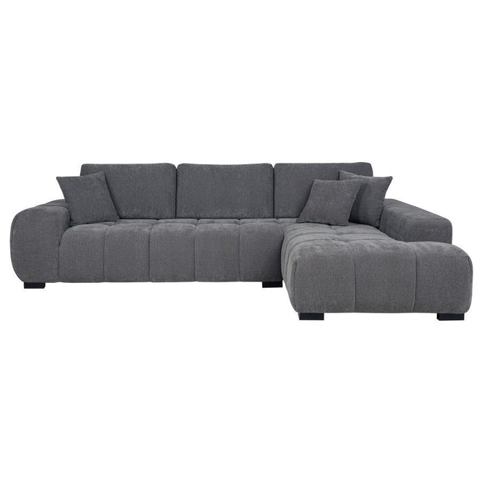 Octavia - Upholstered Sectional Chaise Sofa - Simple Home Plus
