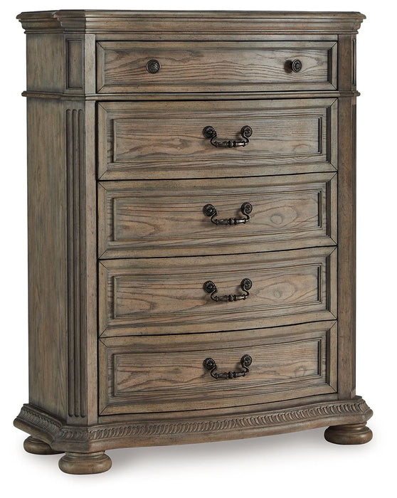 Ardenfield - Five Drawer Chest - Light Brown AS-IS