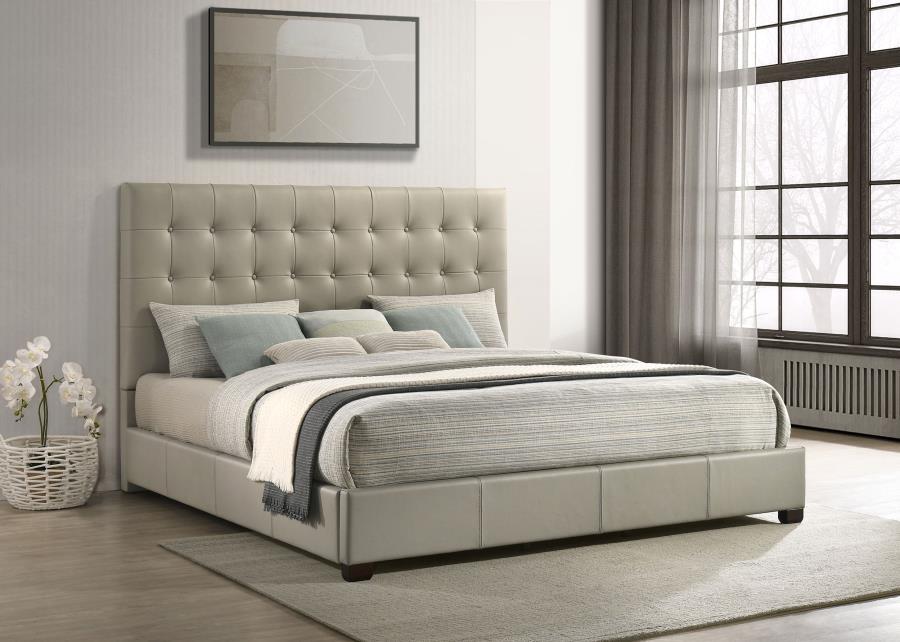 Medley - Genuine Leather Platform Bed - Simple Home Plus