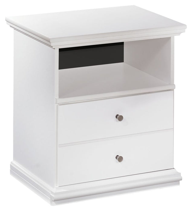Bostwick Shoals - White - One Drawer Night Stand - Simple Home Plus