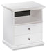 Bostwick Shoals - White - One Drawer Night Stand - Simple Home Plus