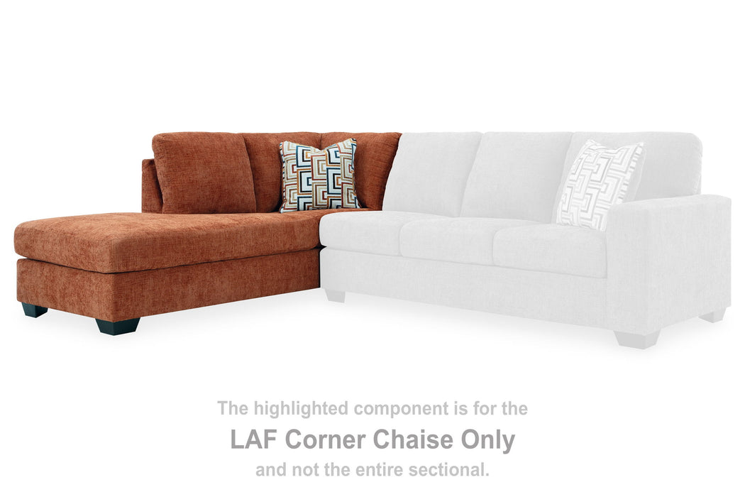 Aviemore - Laf Corner Chaise - Spice - Simple Home Plus