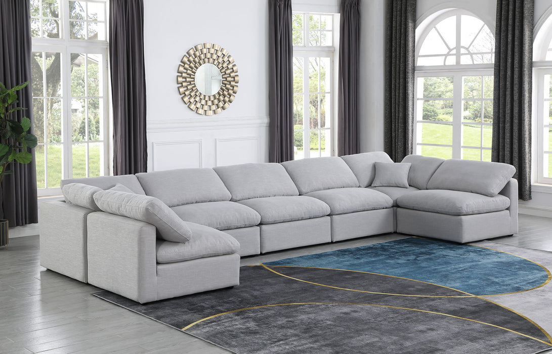 Indulge - Linen 7 Piece Modular U-Shaped Sectional - Simple Home Plus