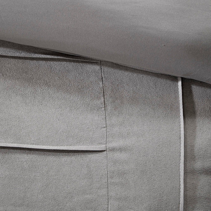 Dune - California King Piece Comforter (Set of 7) - Gray - Simple Home Plus