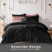 Felicia - Twin Comforter Set - Black - Simple Home Plus