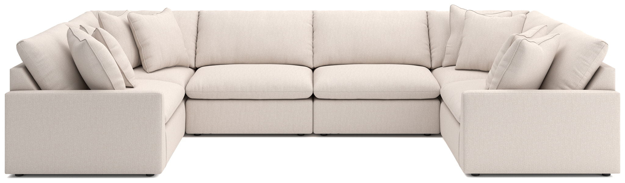 Whitehaven - 6-Piece Sectional - Oyster - Simple Home Plus