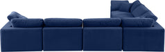 Comfy - 6 Piece Velvet Modular Corner Sectional - Simple Home Plus