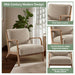 Novak - Mid-Century Modern Accent Armchair (Set of 2) - Taupe - Simple Home Plus