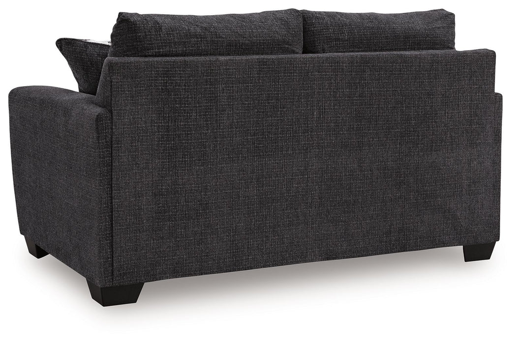 Loreo - Loveseat - Ebony - Simple Home Plus