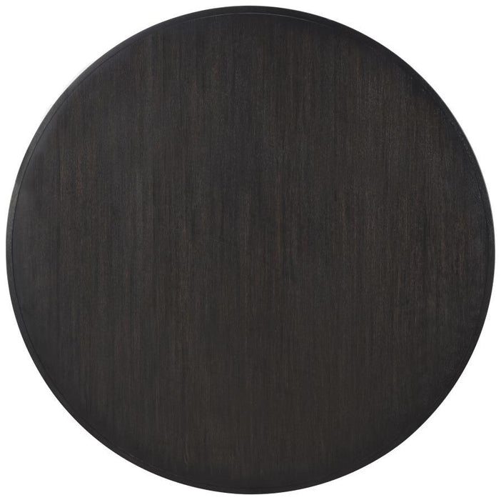Leandro - 60" Round Dining Table - Burnished Black - Simple Home Plus