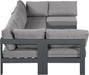 Nizuc - Outdoor Patio 6 Piece Modular Sectional With Gray Frame - Simple Home Plus