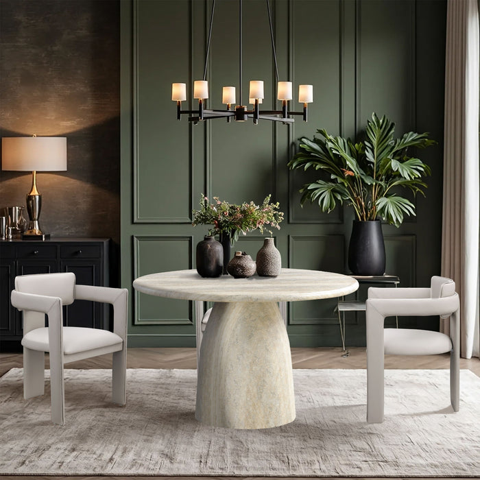 Cosenza - Round Concrete Dining Table - Simple Home Plus