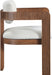 Sacha - Linen Dining Chair With Brown Base (Set of 2) - Simple Home Plus