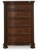 Lavinton - Brown - Five Drawer Chest - Simple Home Plus