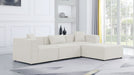 Cube - Linen 4 Piece Modular Sectional With Chaise - Simple Home Plus