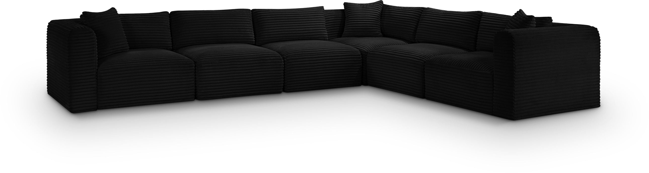 Shaggy - 6 Piece Modular Corner Sectional - Simple Home Plus