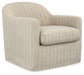 Valwick - Swivel Accent Chair - Cream / Brown - Simple Home Plus