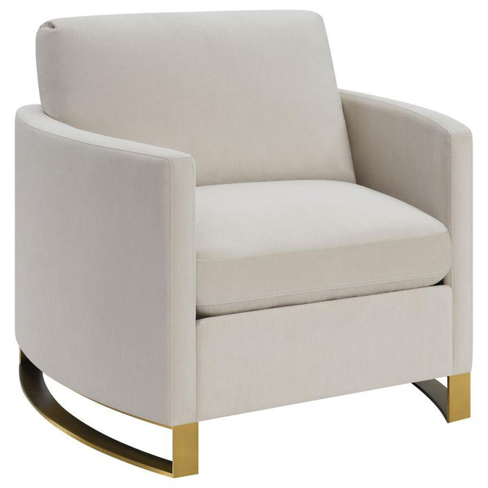 Corliss - Upholstered Arched Arm Accent Chair - Simple Home Plus