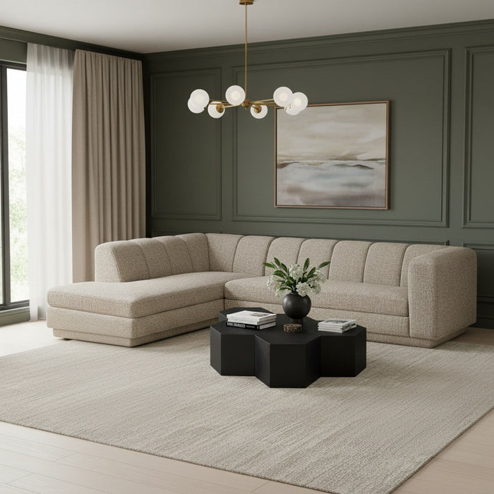 Modari - Sectional - Beige - Simple Home Plus
