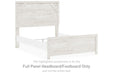 Gerridan - Full Panel Headboard/Footboard - White / Gray - Simple Home Plus