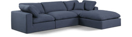 Comfy - 4 Piece Linen Fabric Modular Sectional With Chaise - Simple Home Plus