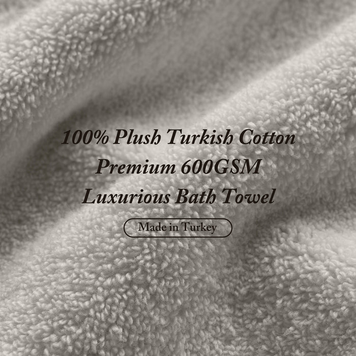 Turkish Bath Sheet 2 Piece Set - Gray - Simple Home Plus