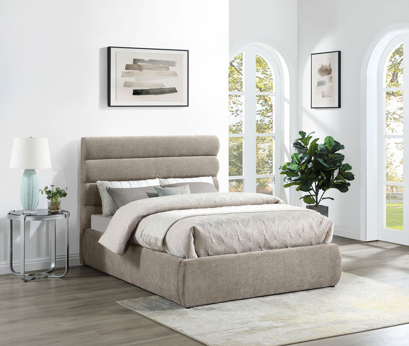 Adam - Chenille Fabric Bed With 52" Headboard - Simple Home Plus