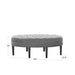 Martin - Surfboard Tufted Ottoman - Linen - Simple Home Plus
